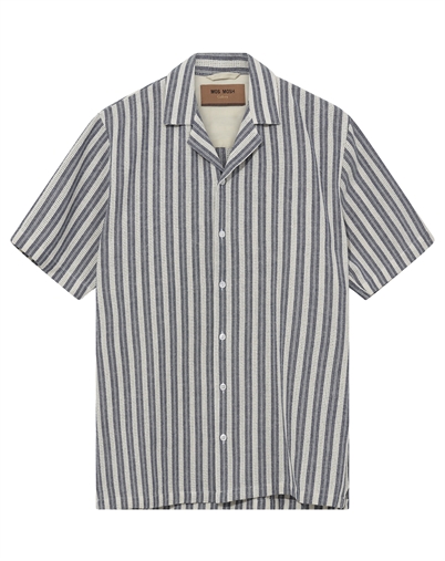 Mos Mosh Gallery - MMGJoe Basso Hemd - Salute Navy